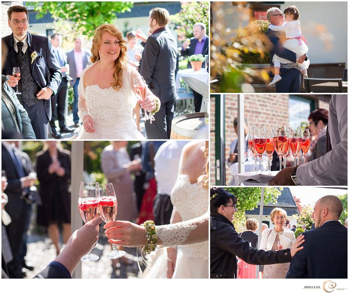 Hochzeit im Felgenhof sektempfang